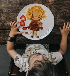 dylbug plate lion sprout plant autism mom blog austin texas autistic toddler
