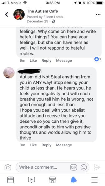 autism mom blog harassment actuallyautistic