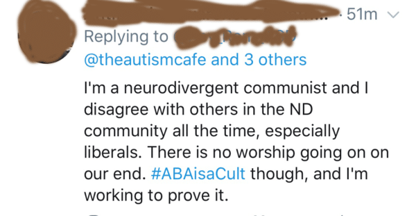 aba cult abatherapy neurodiversity movement autism autistic actuallyautistic eileen lamb the autism cafe theautismcafe nonverbal