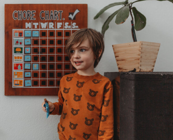 wooden chore chart schedule easy diy mom blog