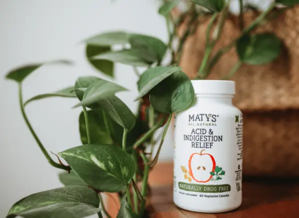 maty's acid indigestion heartburn relief capsules natural