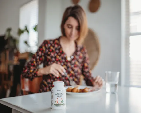 maty's acid indigestion heartburn relief capsules natural