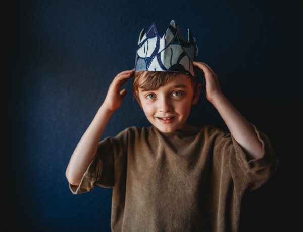 autism awareness month boy crown