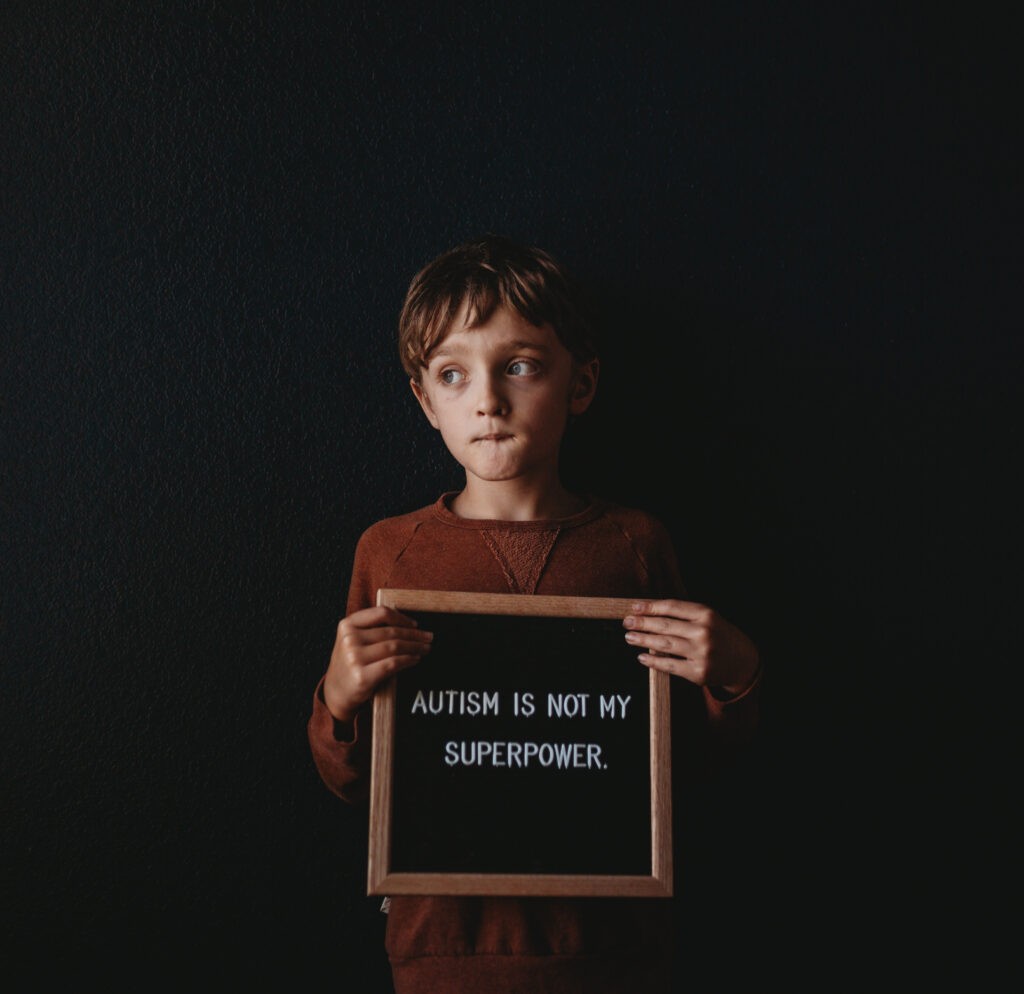 autism superpower letterboard quote